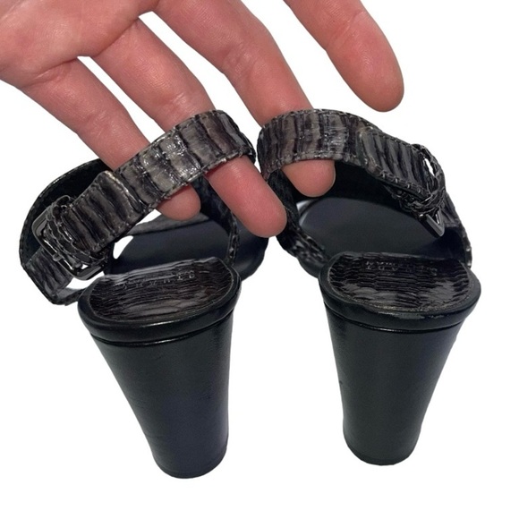 Stuart Weitzman Heels Women's 8 US Snakeskin Slingback Sandals Strap‎ Vintage - Picture 7 of 13